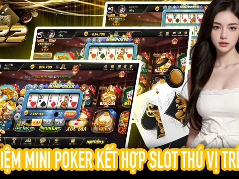 Quân bài Texas Hold'em trên bàn chơi tại KV888 Casino